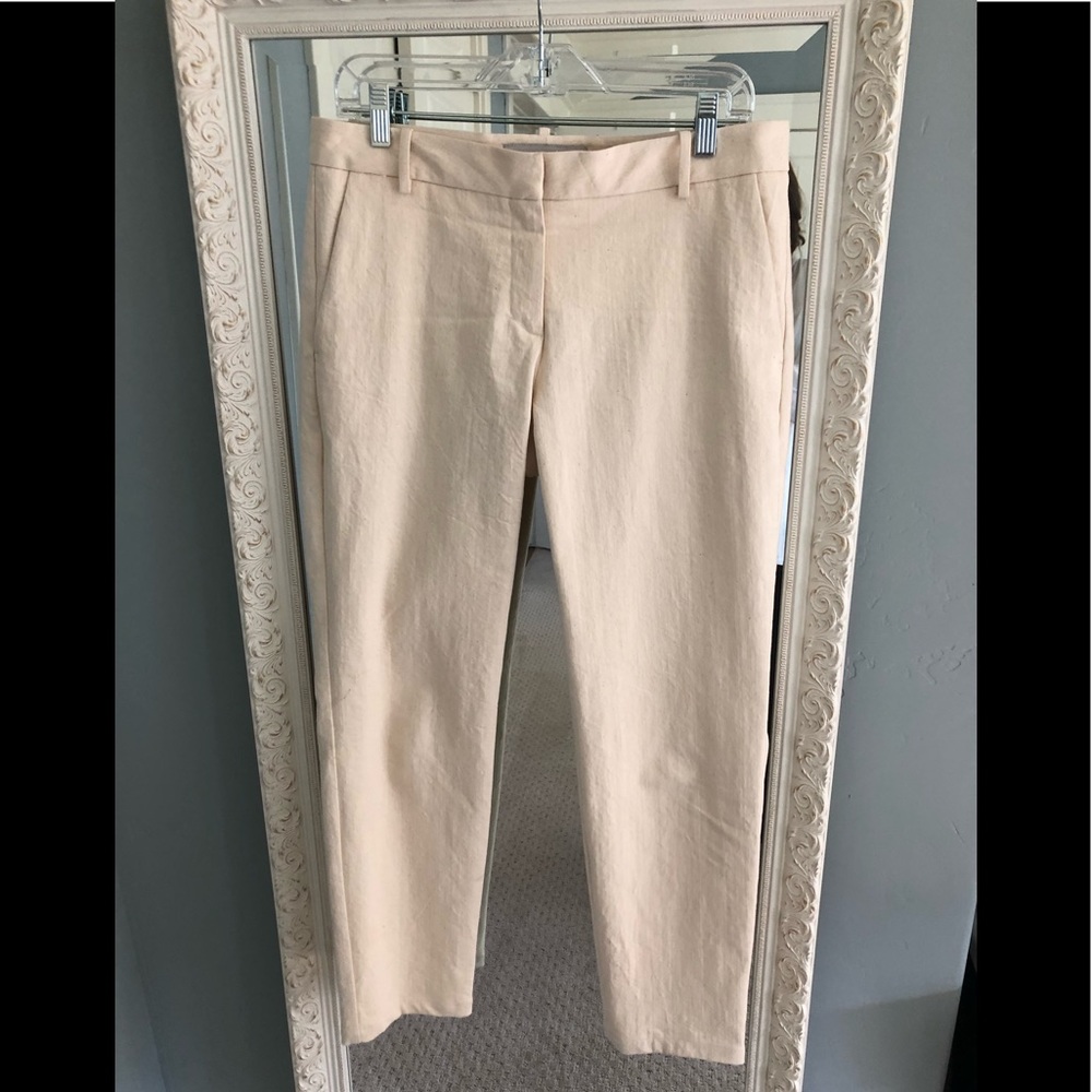 Serena and Lily size 8 beige cotton trousers